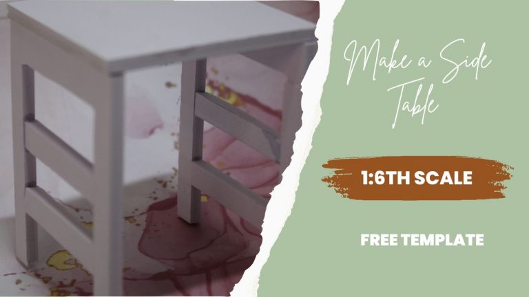 DIY: Let’s Make a Side Table for Barbie Dolls : 1:6th Scale