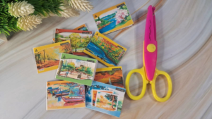 Miniature Classmate Drawing Books for Your 1:6 Scale Dollhouse – Free Printable Tutorial!